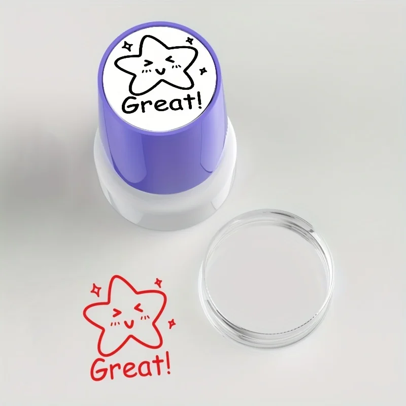 1 Teacher's Fun Comment Seal for Correcting Homework, Reward and Encouragement Seal