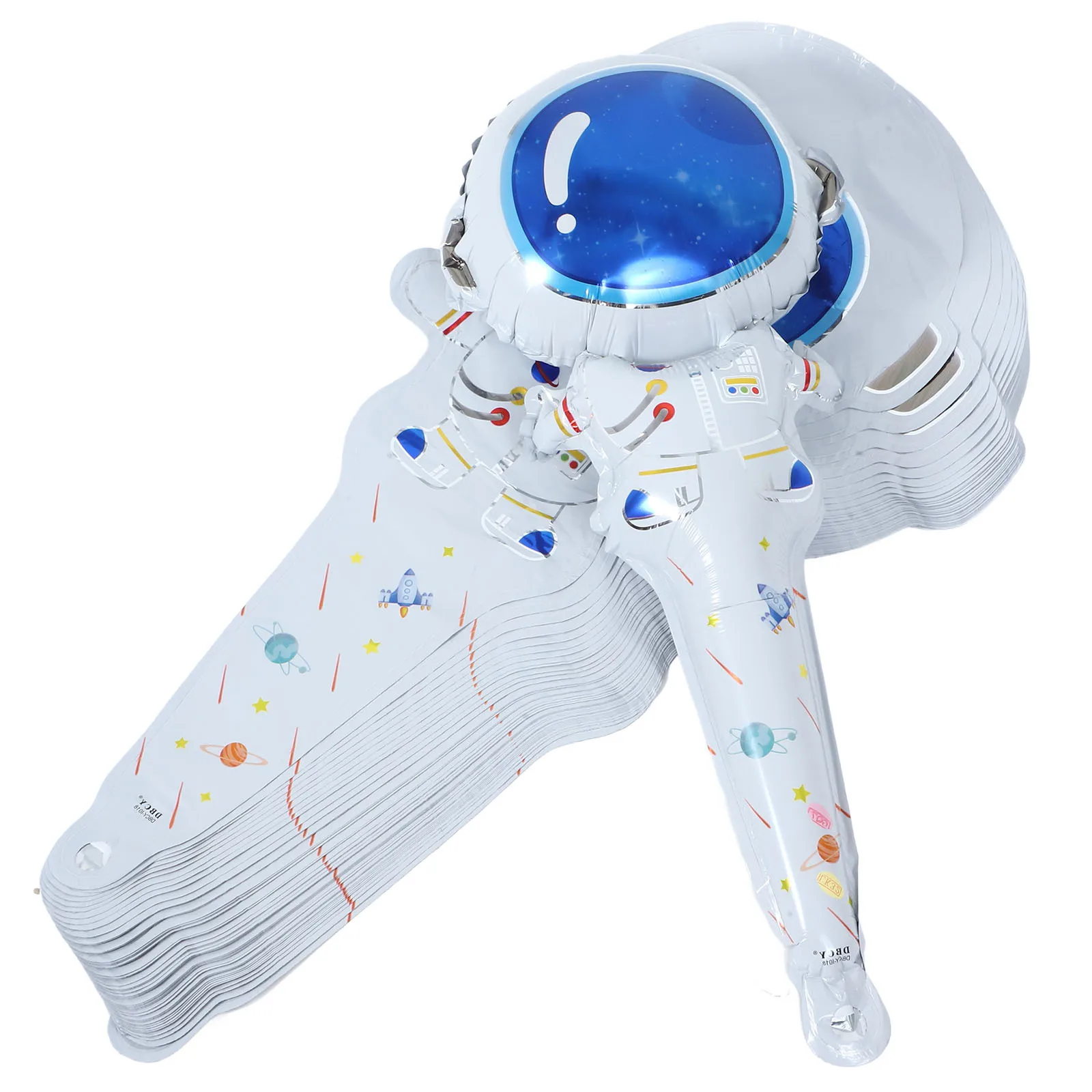 

50Pcs Astronaut Foil Balloons Aluminum Material Lightweight Party Decorations Photo Props for Birthday Astronaut Balloons