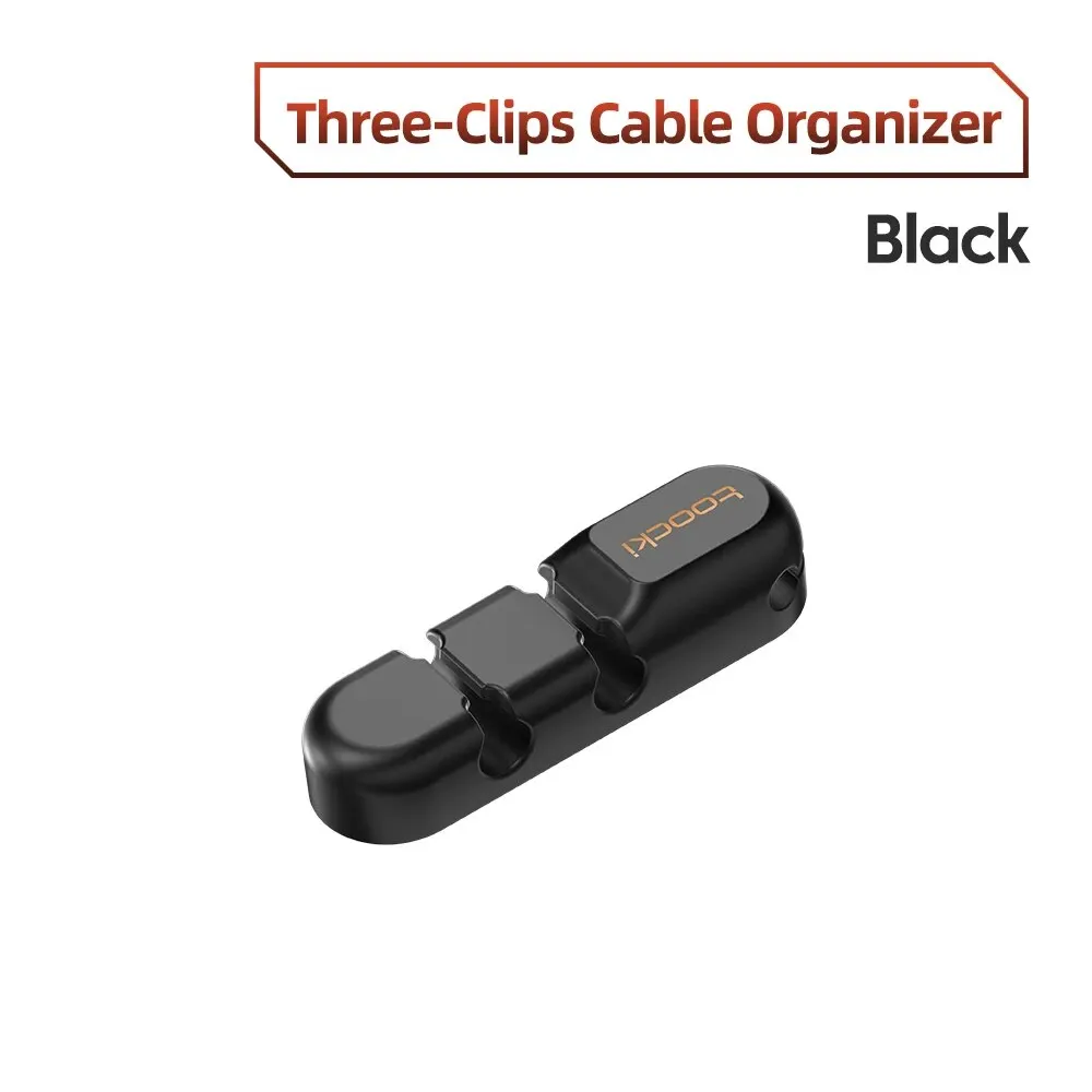 Toocki Kabel Draad Organizer Management 7 Gaatje Houder Usb Desktop Winder Clip Flexibel Voor Muis Toetsenbord Usb Type C Kabel
