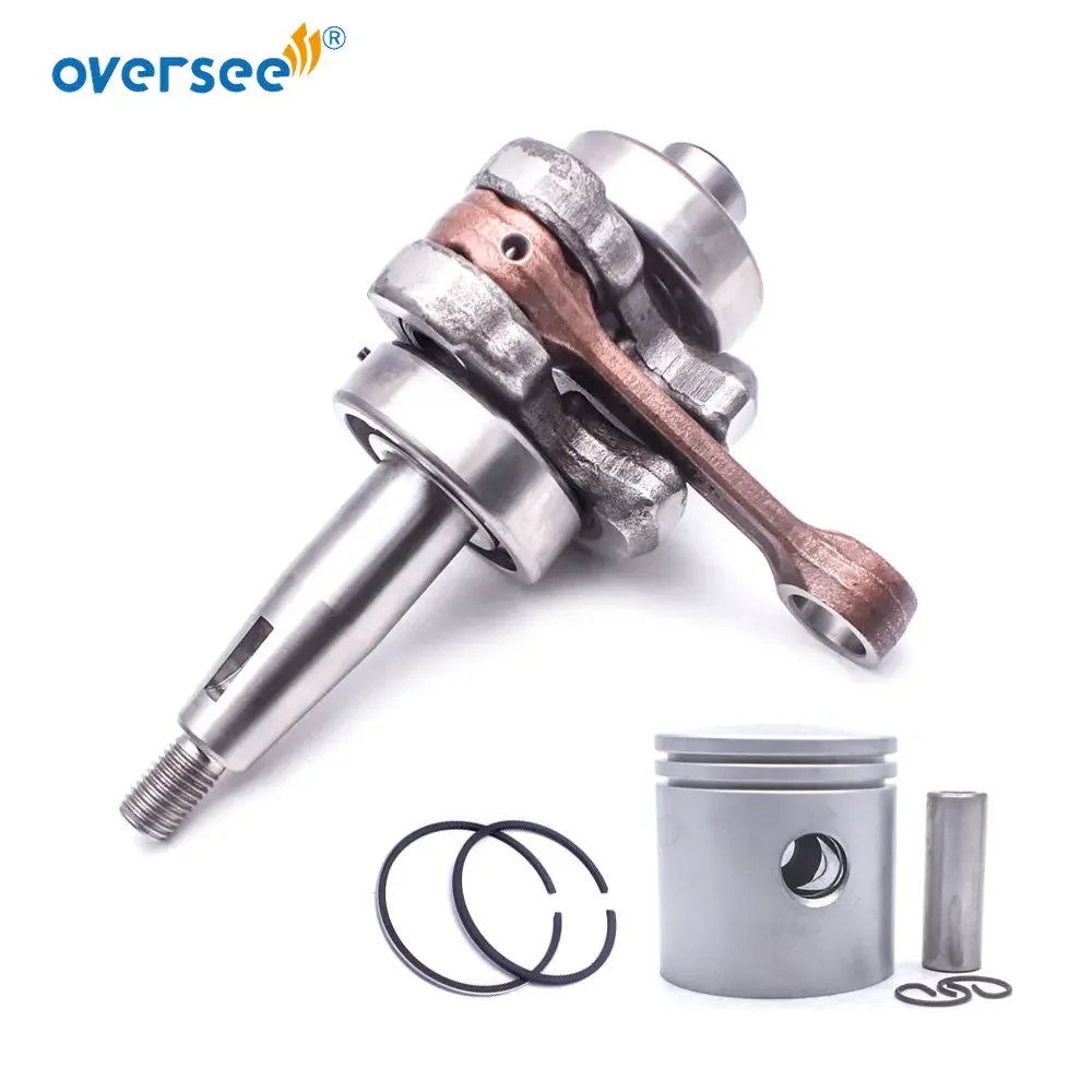 

6L5-11400 + 6L5-11631+ 6L5-11610 Crankshaft and Piston Kit for Yamaha 2-Stroke 3HP Seapro Parsun Hidea Outboard