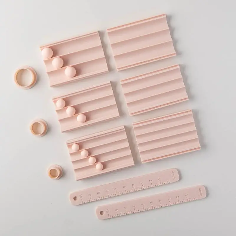 Rubbing Strip Soft Ball Mould Soft Ceramic Mold Both Sides Available DIY Earrings Mini Clay Ball Rapid Molding Auxiliary Tool