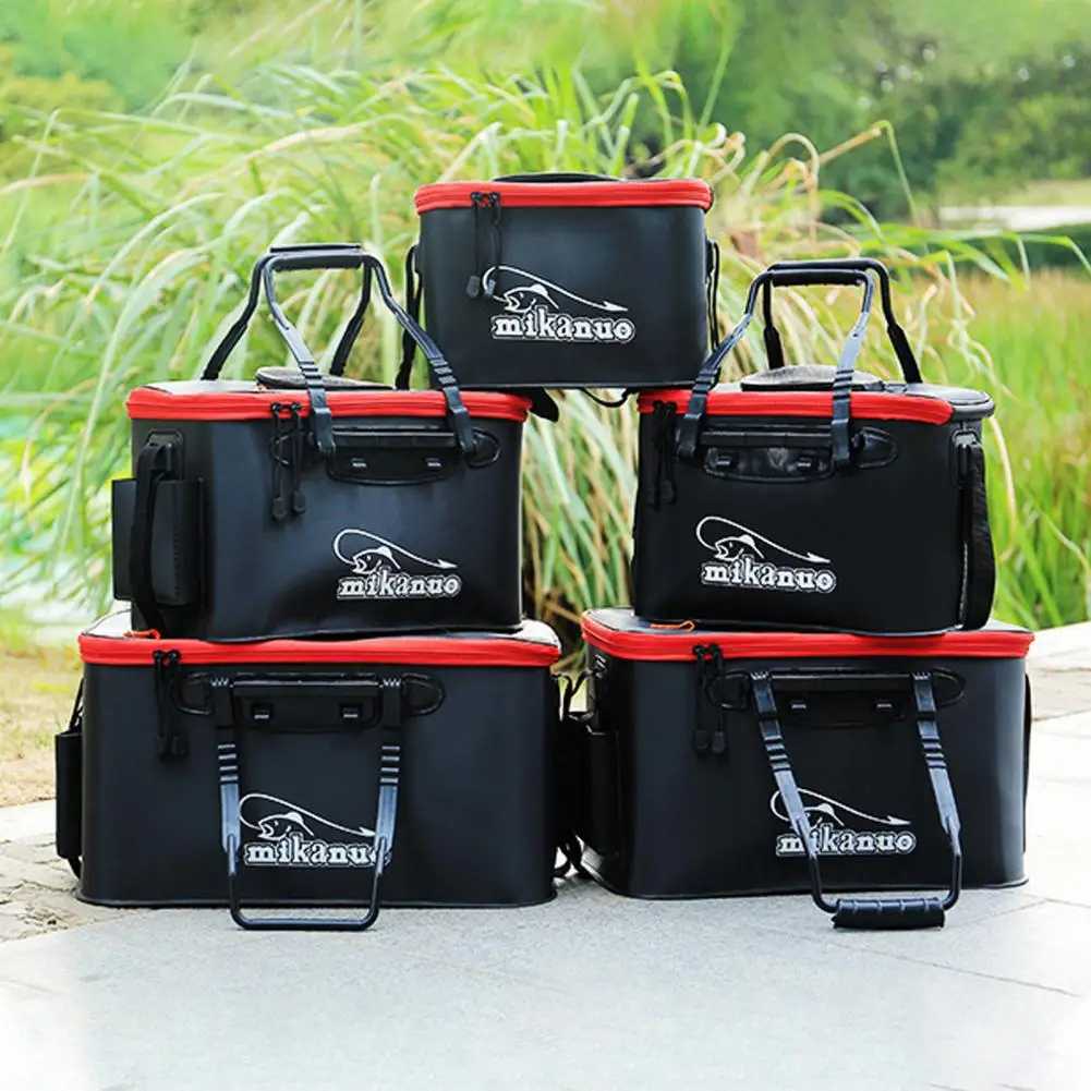 Fishing Box Durable Large Capacity Angling Box Bucket EVA Fishing Bucket  Anti-wear Angling Bag Case for Fish Storage