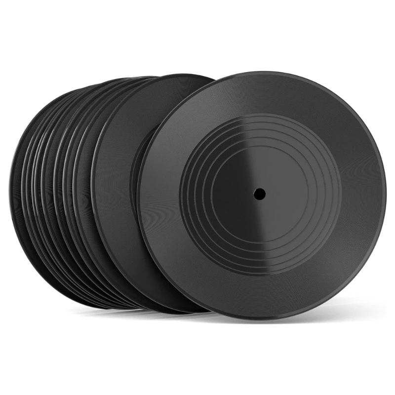 زخارف سجل بلاستيكية طويلة التشغيل مقاس 7 بوصة، سجل نسخ طبق الأصل من السجلات الزخرفية، نسيج بلاستيكي مناسب للجدار