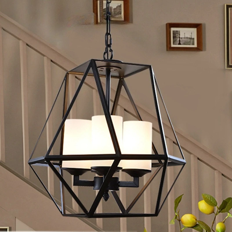 American Industrial Style Iron Glass Pendant Lights Retro LOFT Restaurant Bar Cafe Woonkamer Kitchen Creative Home Accessories