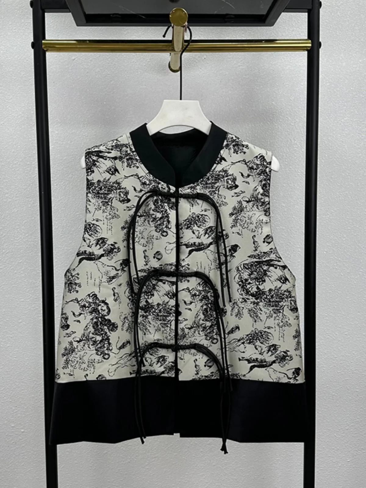 

New Chinese Sle Embroidered Button up Top 2024 Spring Women's Modified Tang Costume Jaet Loose Fit Casual Sle