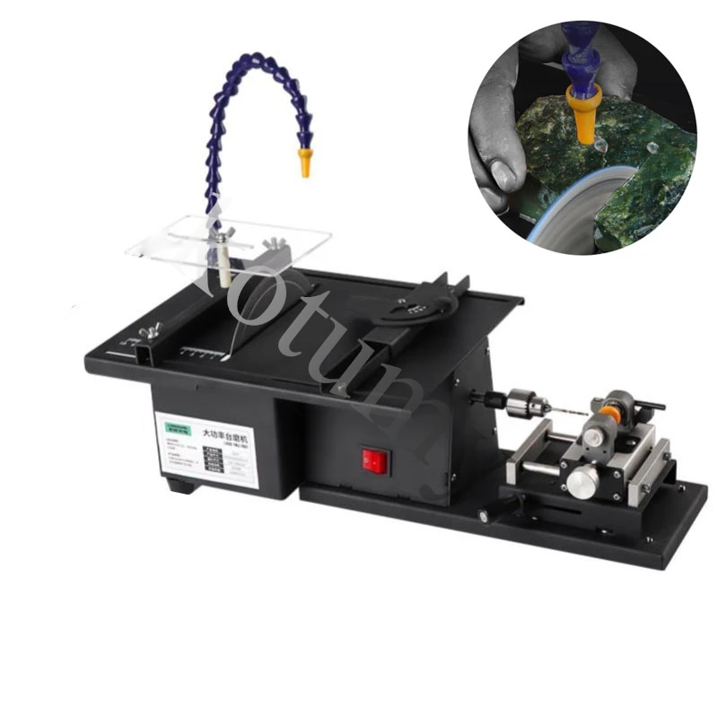 220V Gem Jade Carving Machine Table Saw Grinding Polishing Machine High Power Stone Polisher Jade Cutting Machine