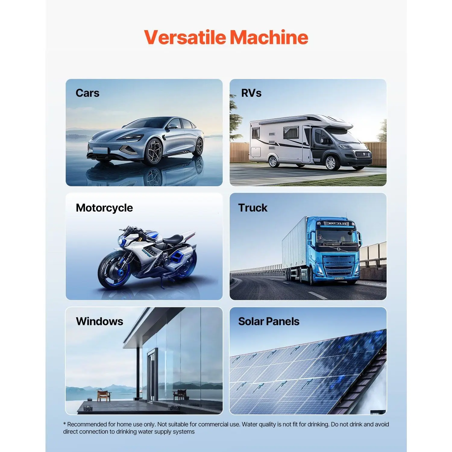 Sistema di lavaggio auto ad acqua deionizzata impeccabile con misuratore TDS integrato Lavatrice per auto professionale ad alta efficienza