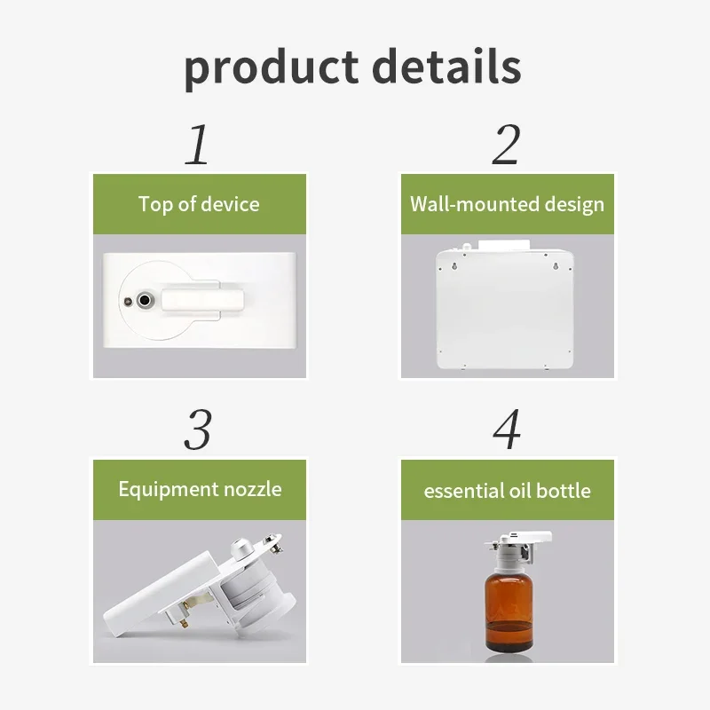 Commercial Electric เครื่องพ่นอโรมาสเปรย์ปรับอากาศในบ้านโรงแรมเครื่องกรองอากาศ Essential น้ำมัน Nebulizer ความจุ500ML ครอบคลุม1200m ³