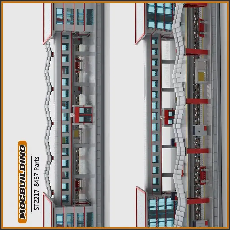 

Строительные блоки Moc, городской поезд, индексная станция GreyHound, технология, кирпичи, сделай сам, сборная модель, креативная коллекция игрушек, рождественский подарок