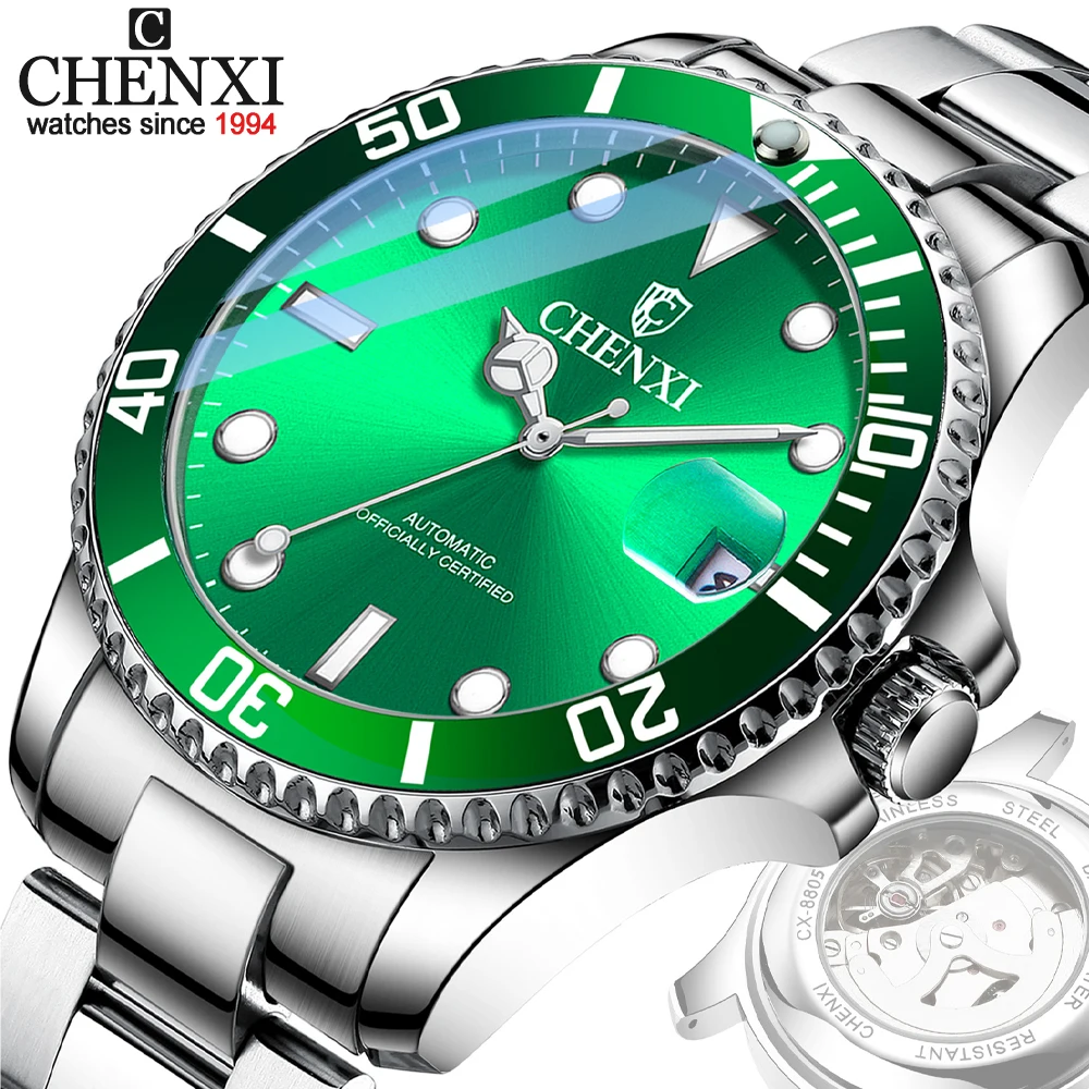 

CHENXI Automatic Watches Mens 2022 Luxury Brand Watch Men Mechanical Wristwatches Sports Waterproof Male Clock Relogio Masculino