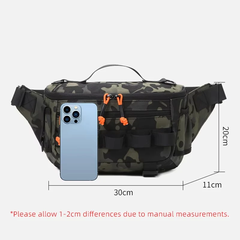 Fishing chest waist bag tactical outdoor tourism sports fishing bait bag hunting camping hiking bicycle bag mountaineering