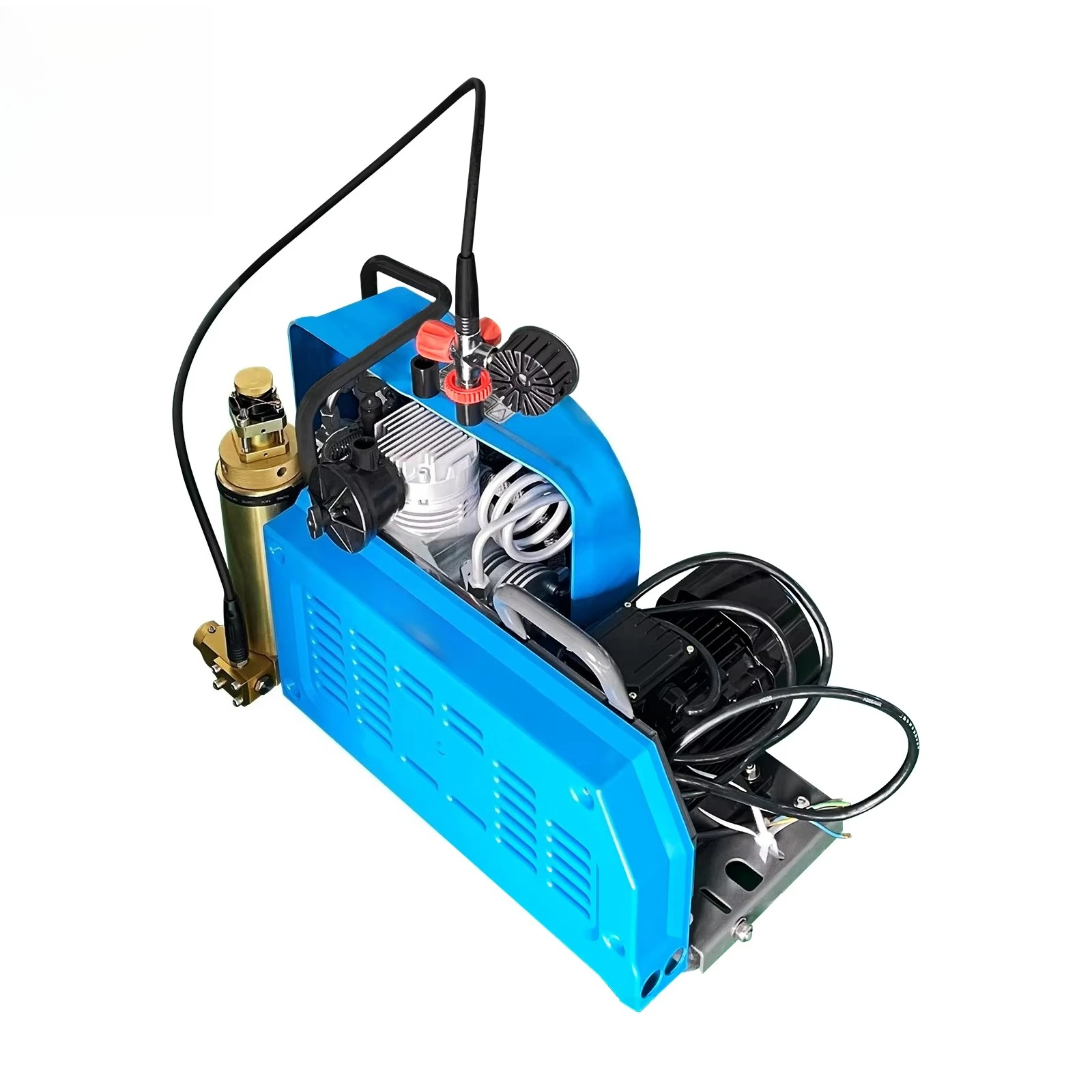Factory Direct Sale Manual Stop 150LPM Three Cylinder 4500psi High Pressure Scuba Diving Snorkeling Air Compressor