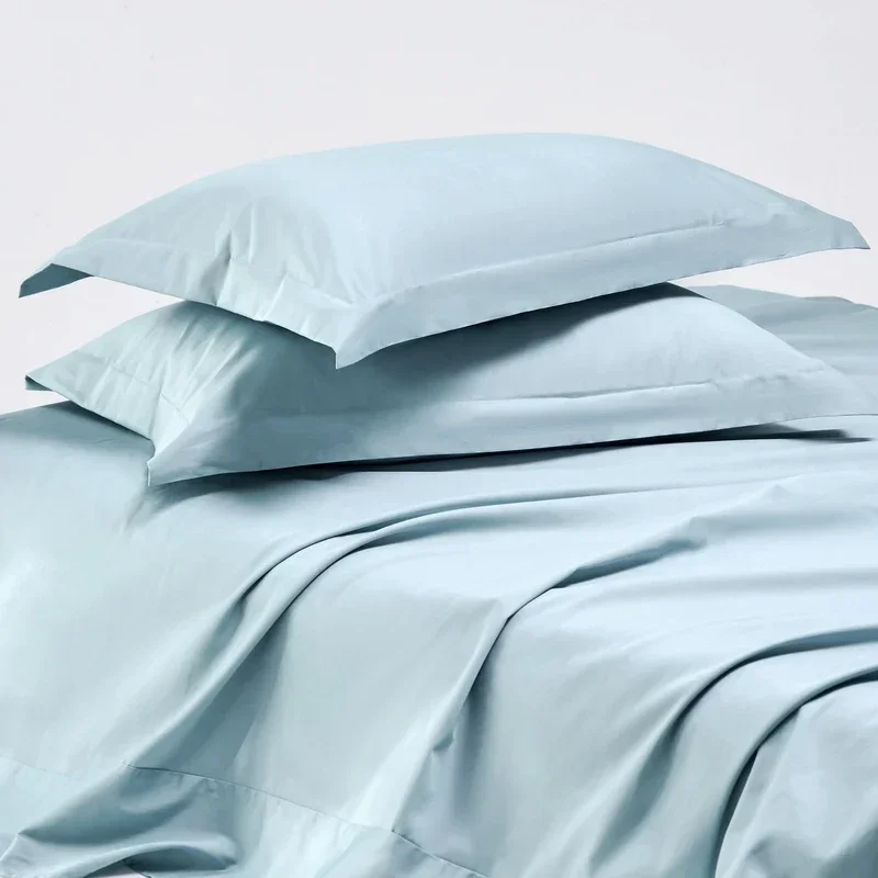 

100s Long staple cotton sheets Luxury euro bed linen home mattress cover Double bedspread flat sheet cover pillow case