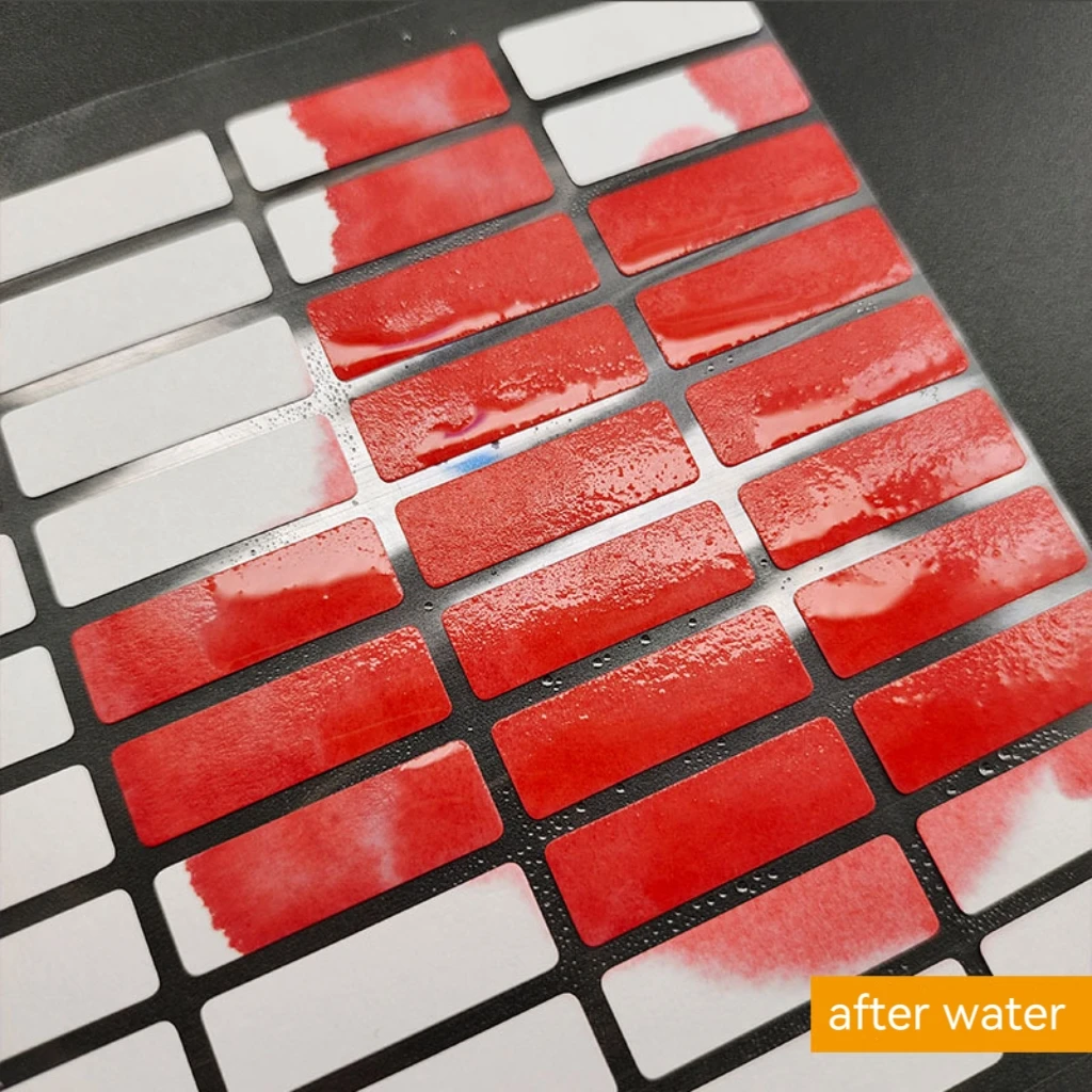 Customized High Sensitivity Paper Sticker Electronic Test Labels Turn Out Red after Water on It
