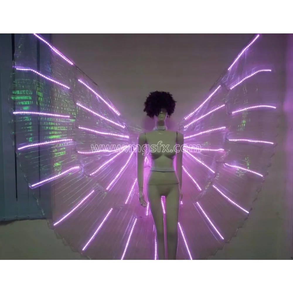 כנפיים מובלות צבע בהיר גלימות רקדנים בוגרים מבוגרים זוהרים כנף פרפרים זוהרים