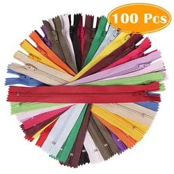 100Pcs 20/30 cm Nylon Zipper Pocket Pants Process Closed End Color Zipper DIY Handcraft Cloth Sewing Accessories  For Clothing