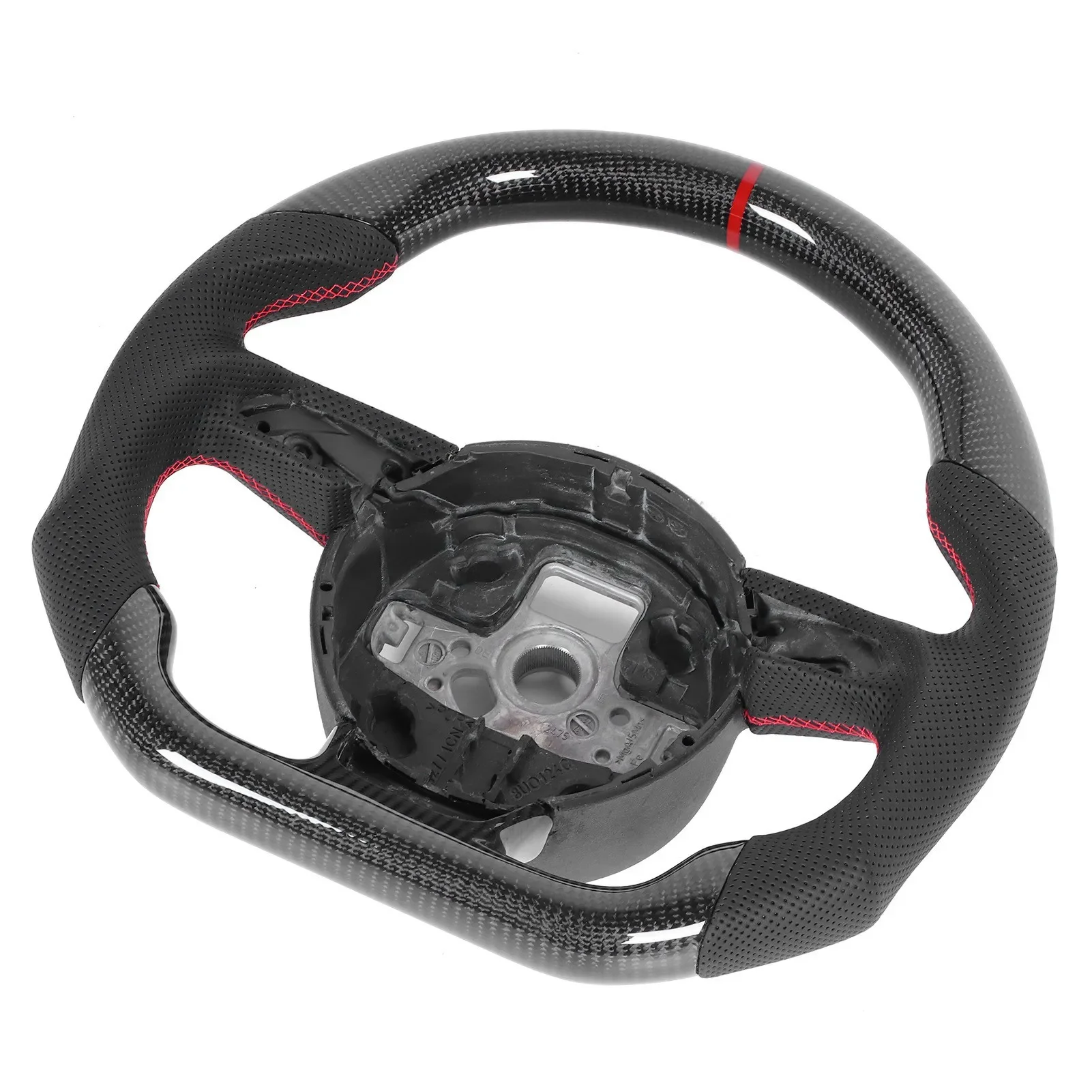 Carbon Fiber Steering Wheel Nappa Perforated Leather Fit for B8.5 RS3 RS4 RS5 RS6 RS7 2013-2016