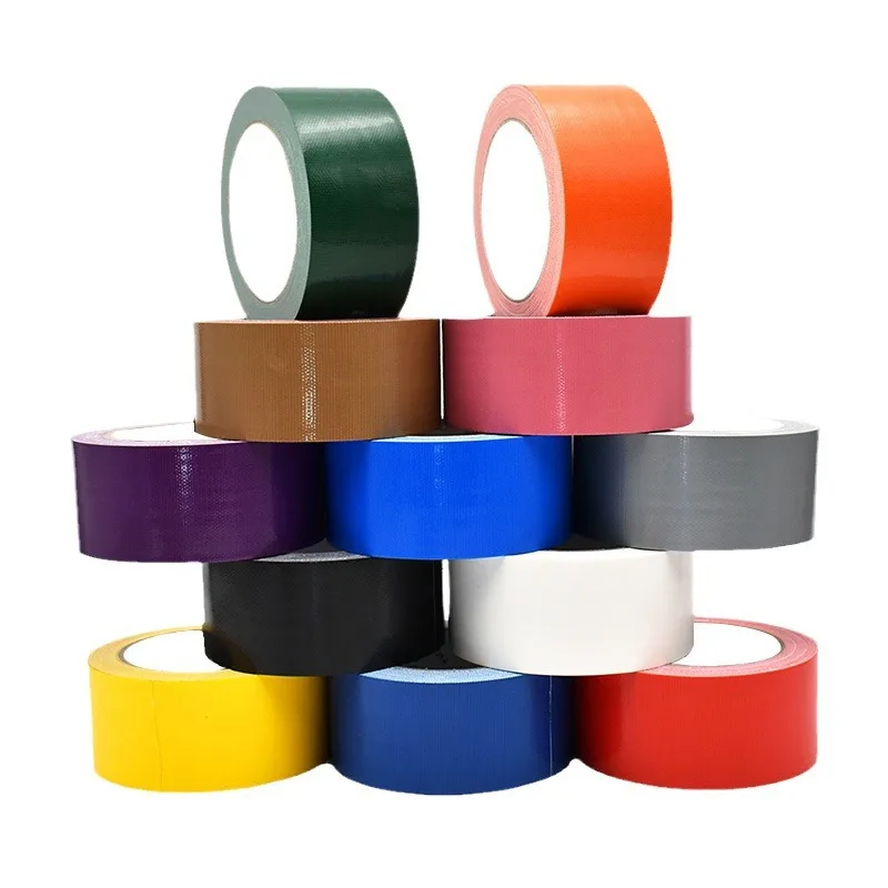 50mm Waterproof Sticky Adhesive Cloth Duct Tape Craft Repair Red Black Blue Brown Green Yellow White Silvery 8 Colors 10M image 3
