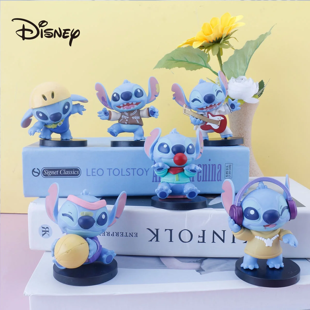 

Dinsey Stitch Doll Model Cute Cartoon Stitch Action Anime Figure Model Doll Toys Esports Room Desktop Ornaments Children Gifts