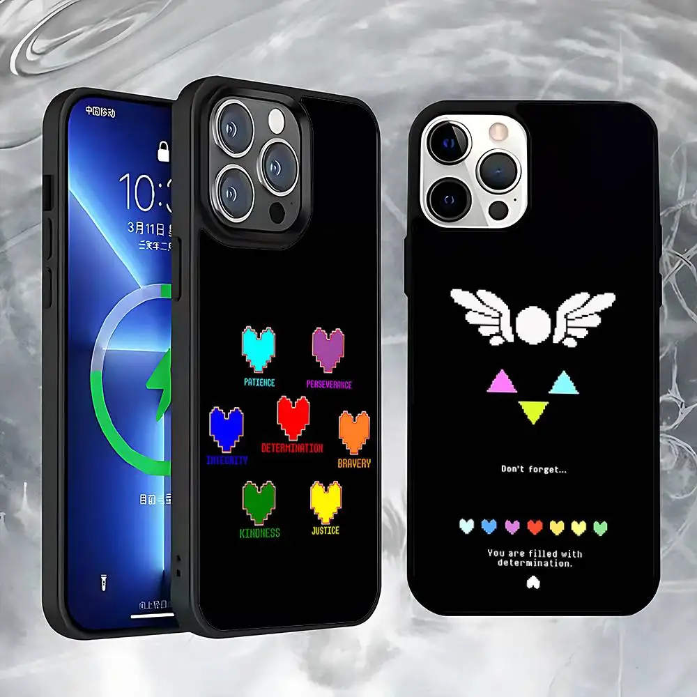 

Game U-Undertale-es Phone Case For iPhone 17,16,15,14,13,12,11,Pro,Max,Plus,Mini,SE4,E Magnetic Magsafe Wireless Charging