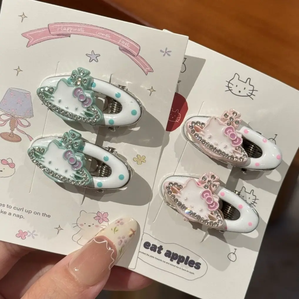

Cute HelloKitty Duckbill Hair Clips Sweet Girls Makeup Invisible Side Hair Accessories Baby Hair Clips Children Fashion Hair