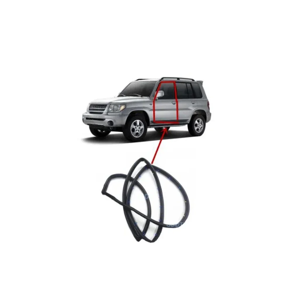 

1 PCS 5 Doors Door Rubber Seal for Pajero Pinin H60 H70 MR351386 Door Opening Post for Montero Mini Out Rubber for Shogun IO