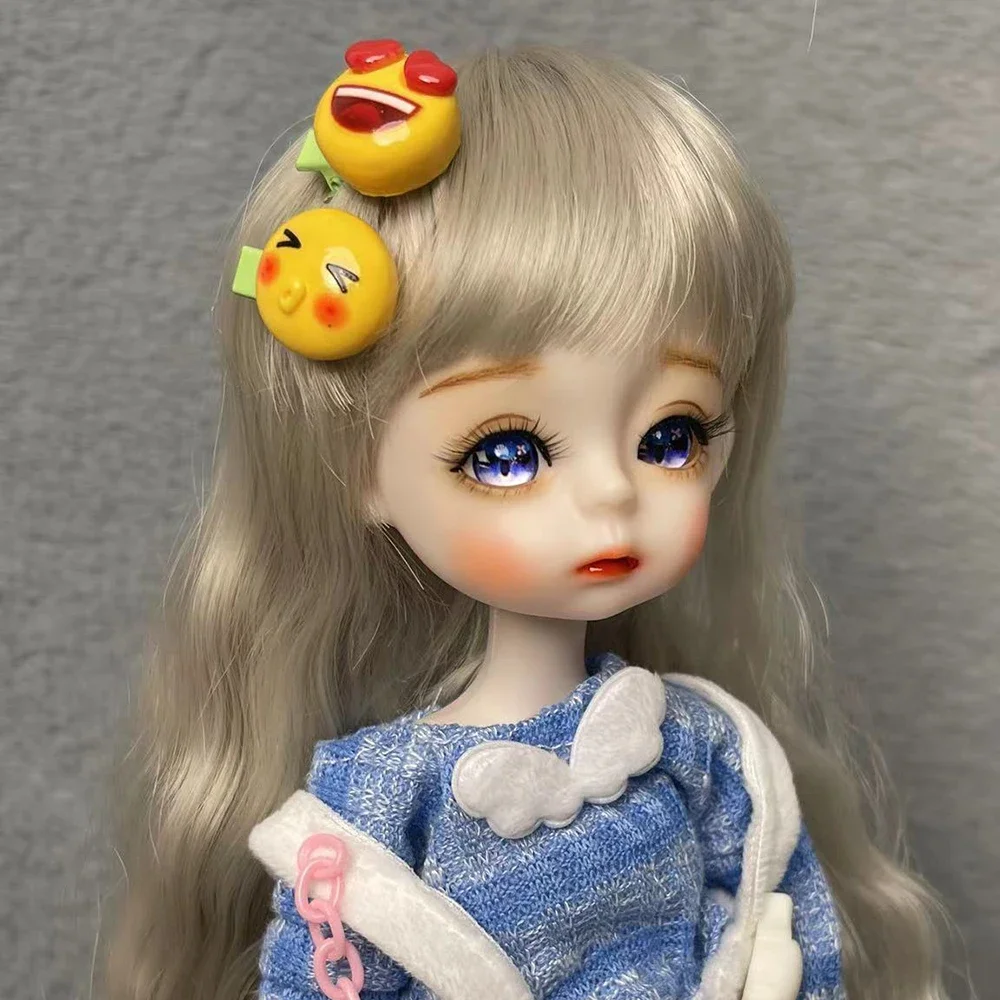 2pcs Fashion Cute 2.5cm Colorful Cartoon Hair Clip Headwear BJD Doll Accessories Children Mini Hair Clip Hairpin