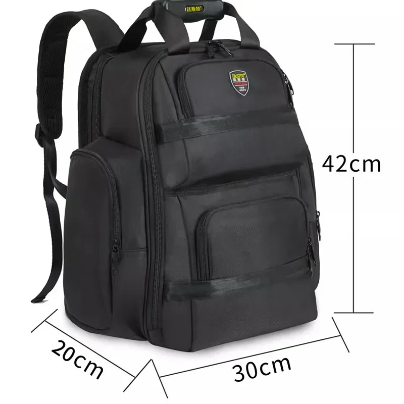 Canvas Backpack Tools Storage Bag Electrician Large Capacity Multi-functional Hardware Tools Thickening Maintenance Special