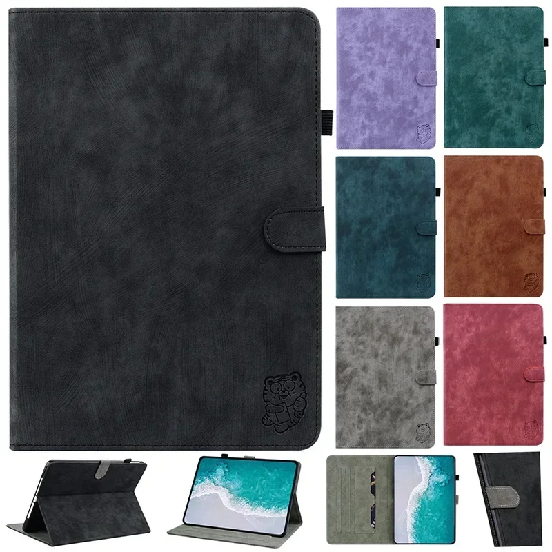 Etui skórzane do tabletów Huawei Honor Pad X7 "8.7" X8a X8B X9A X8 Pro ELN-W09 11.5" Matepad Mini 8.8 M5 Lite T5 10.1 T10s
