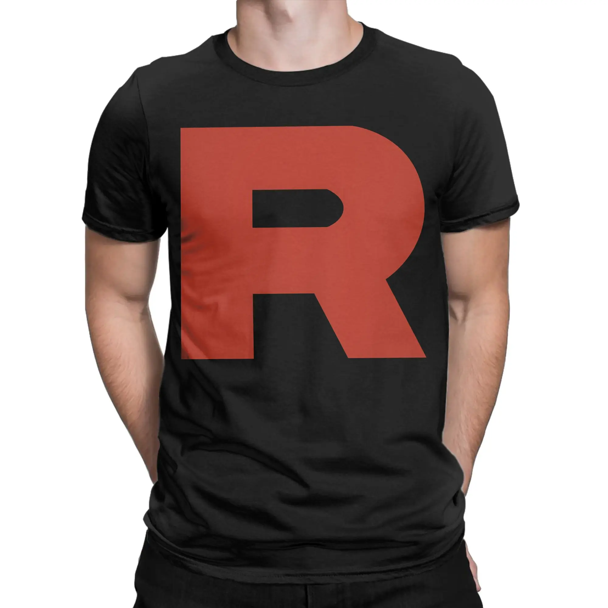Männer Frauen T-Shirt Team Rocket R T-Shirts Beliebte Sommer-T-Shirts Y2K Retro Lose Baumwoll-Tops Geschenk – Detail 3