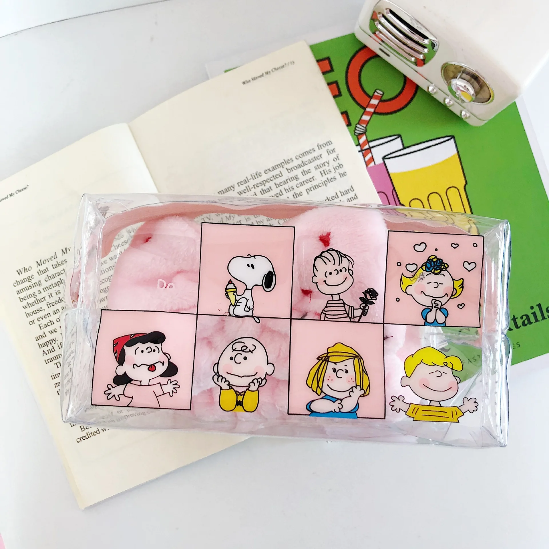 Snoopy Anime Cartoon Waterproof Toiletry Organizer Cute Print Travel Cosmetic Bag Transparent Makeup Bags for Women Girls Clear