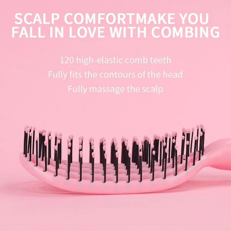 Tangle Hair Combs Head Scalp Massage Comb Detangler Curly Wet Dry Thick Wavy Straightening Brush Hairbrush Accessorie image 2