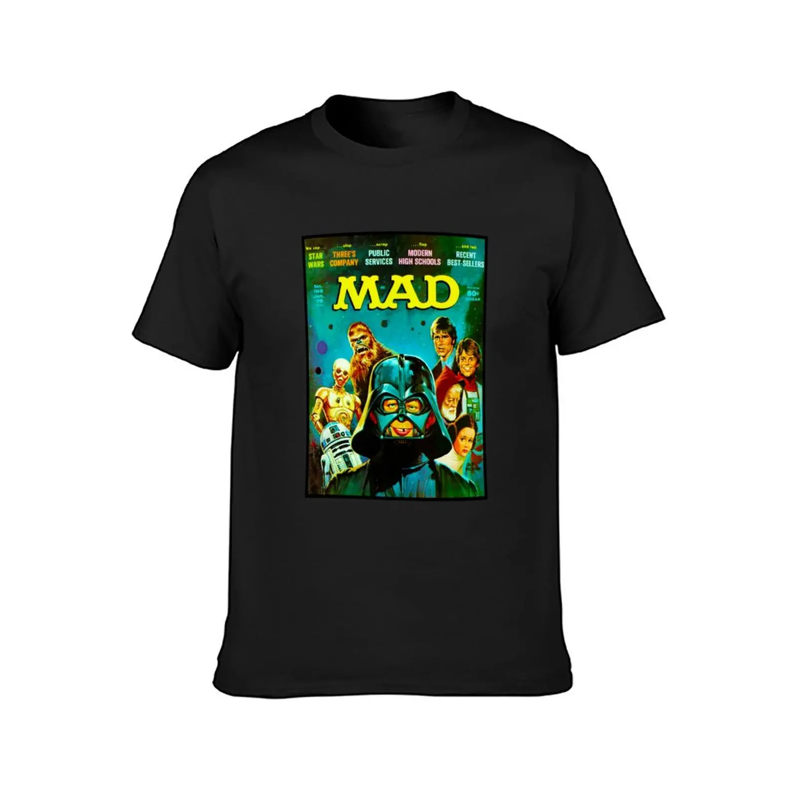 A GREAT CLASSIC MAD MAGAZINE COVER, #196 T-Shirt quick drying oversizeds summer tops plus sizes big and tall t shirts for men