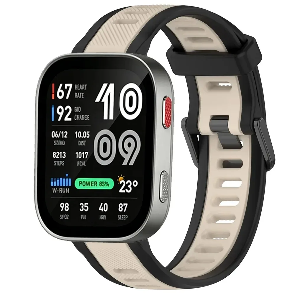 18mm 20mm 22mm Silicone Strap for Amazfit Bip Max 6 5 Balance 3 2 Breathable Adjustable Belt for Amazfit Active Max 3/T-Rex3 Pro