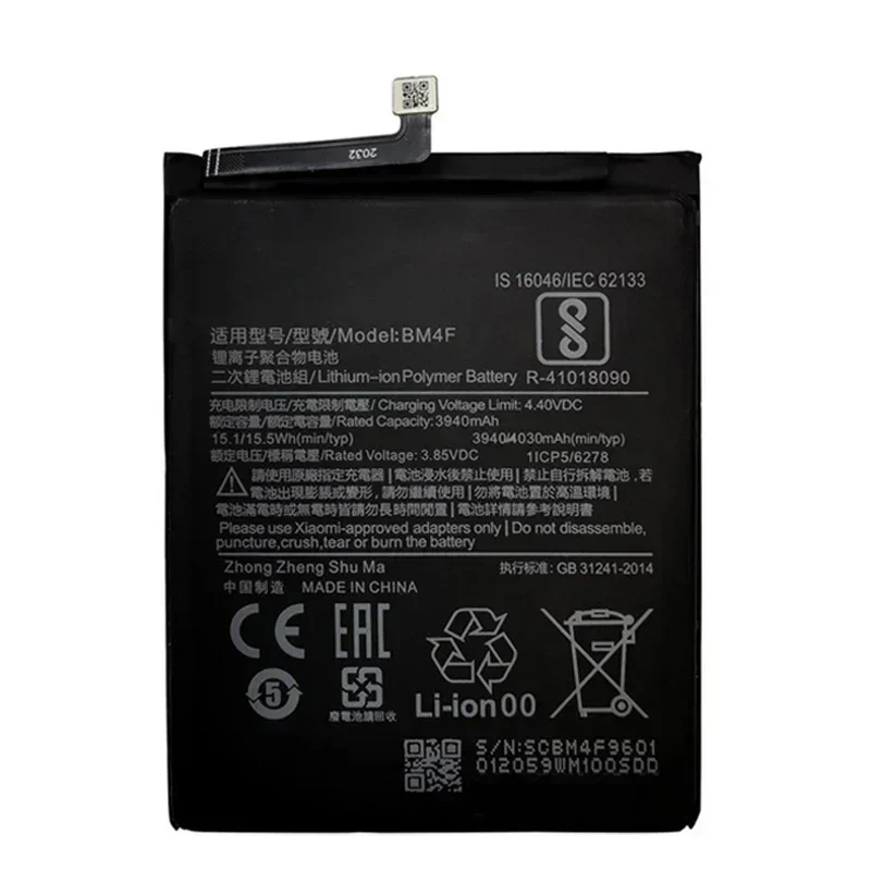 2024 Years BM4F Original Battery For Xiaomi Mi 9 Lite Mi9 Lite / Mi A3 CC9 CC9e 4030mAh High Quality Phone Battery Fast Shipping