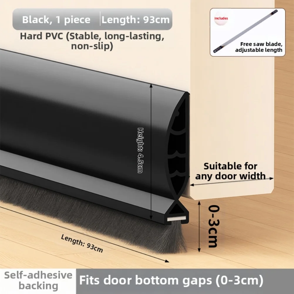 93 سنتيمتر مسودة الباب سدادة الباب الاجتياح لأسفل الأبواب الطقس تجريد ختم مشروع الحرس مانع الضوضاء الباردة الهواء العزل الختم #3
