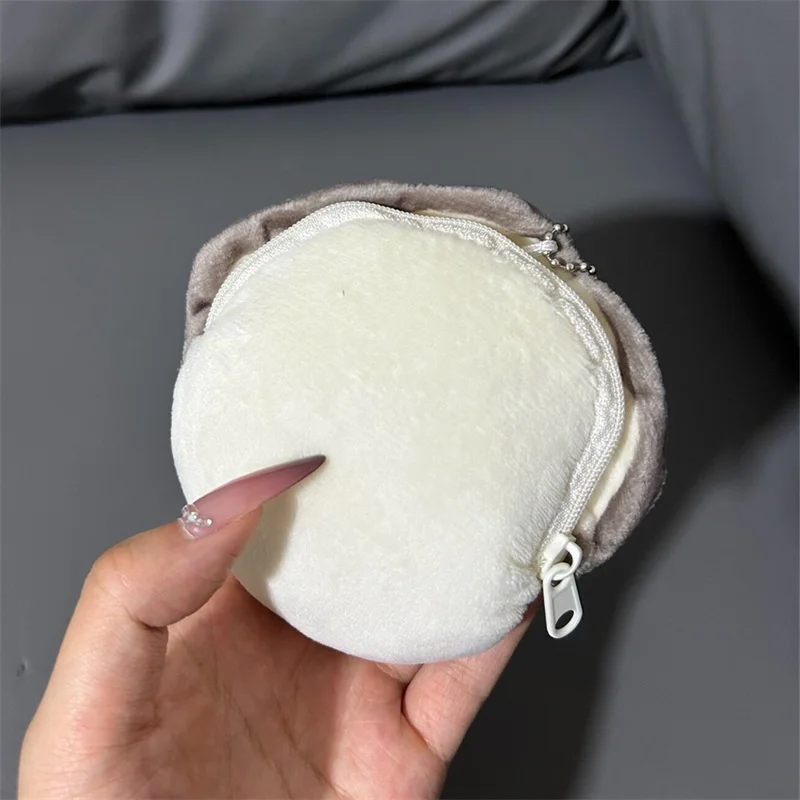 Rilakkuma Oyster Plush Keychain Mascot Charm Key Ring Kawaii Cute Coin Purse Wallet Women Coin Pouch Case Mini Storage Bag