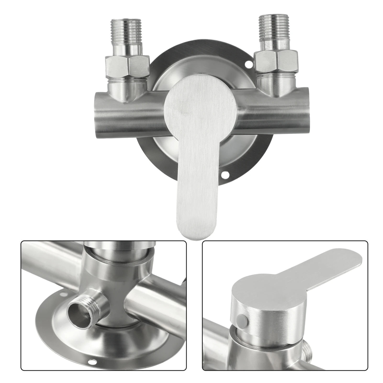 Comfortable Grasp Shower Faucet, Stainless Steel Material, Ceramic Spool, Built in Rubber Sealing Ring, Easy Water Control