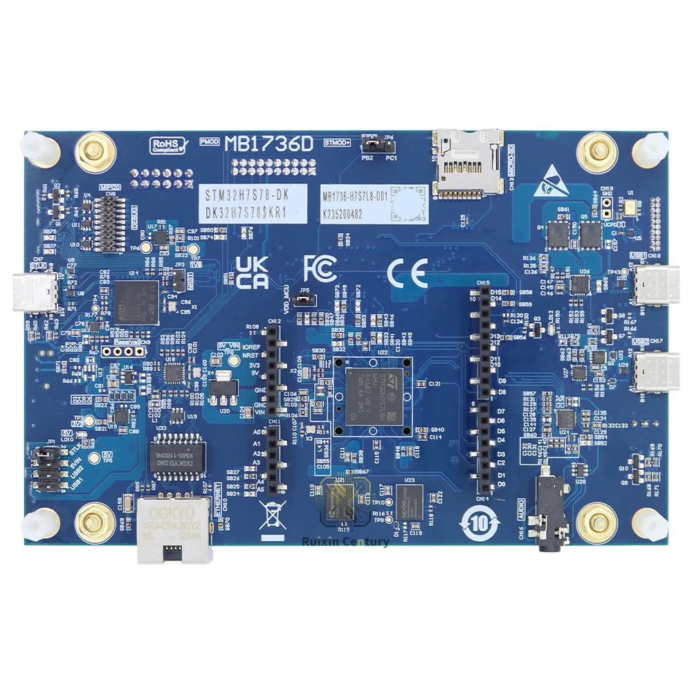 Комплект для разработки STMicroelectronics STM32H7S78-DK Discovery Kit: 32-битный микроконтроллер Cortex-M7 600 МГц, 64 КБ Flash, 620 КБ SRAM, TFBGA225