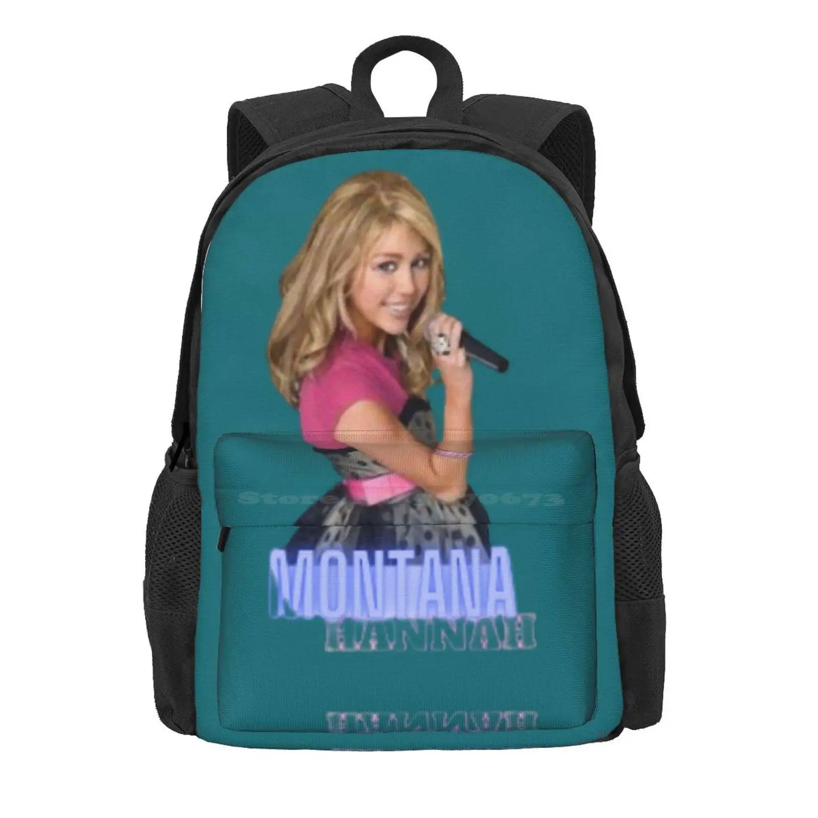 Hannah Montana(8) Hot Sale Schoolbag Backpack Fashion Bags Hannah Montana Miley Cyrus Channel Funny Meme Oliver Jackson 2000S