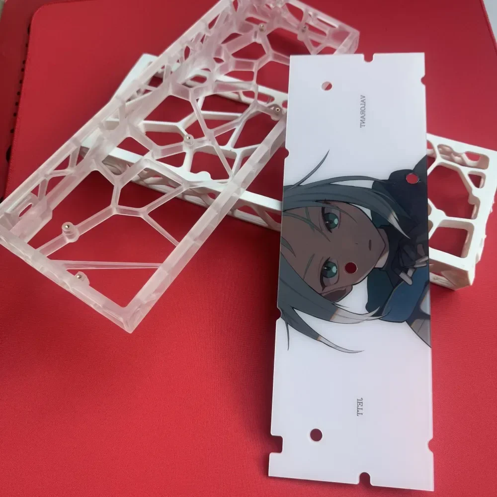 Holy60 Keyboard Hollow Case Custom Frosted Transparent Case 3D Printing Acrylic Keyboard Shell Board Accessory DIY Teclado Gamer