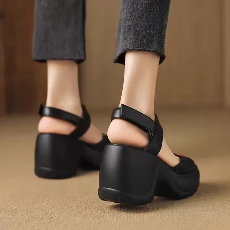 High Heels Women's Sandals Platform Fashion Walking Shoes New Chunky Pumps Beach Slippers Dress Designer Female Flip Flops view 5