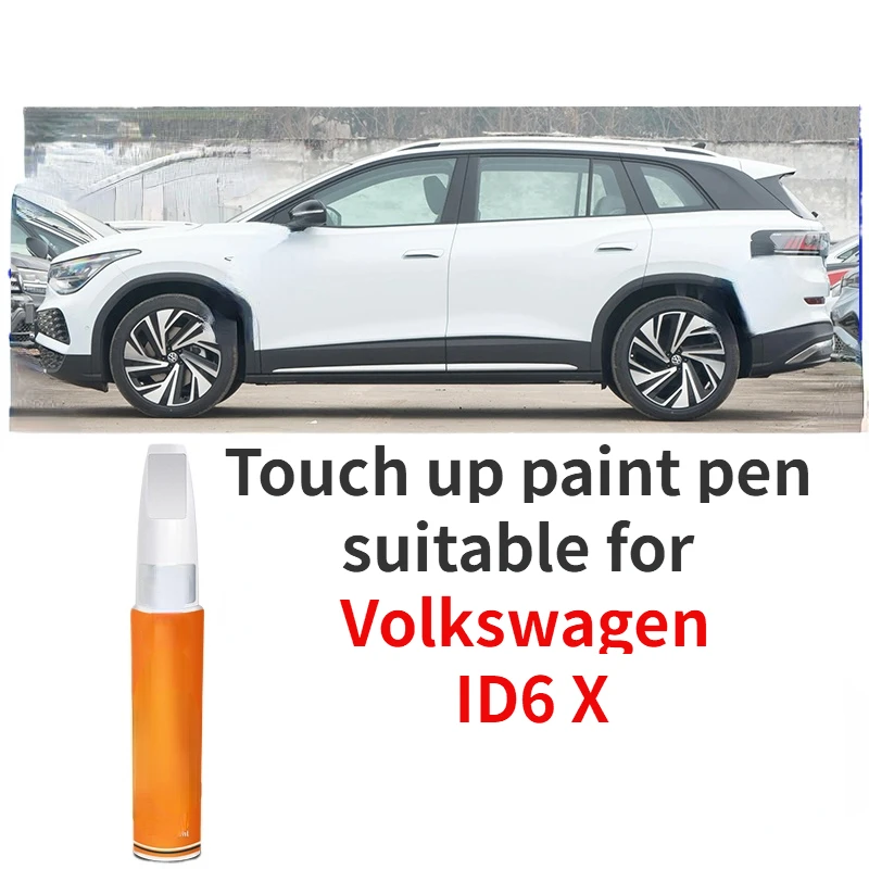 

Touch up paint pen suitable for Volkswagen ID6 X touch up paint pen Crystal white ion gray special automotive part complete ID6X