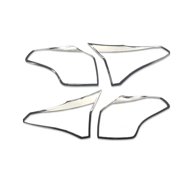 ABS Chrome For Toyota RAV4 RAV 4 2016 2017 2018 After Rear Tail Lights Lamp Covers Frame Trim Car Quality Styling Sequins
