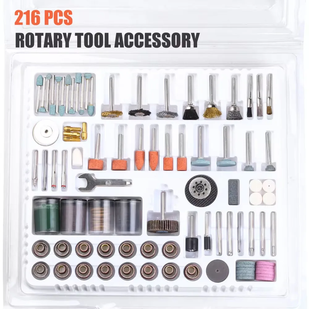 

217 шт. мини-набор сверл 3 мм абразивный вращающийся набор аксессуаров для инструментов электрическая шлифовка полировка резка гравировальные головки для Dremel