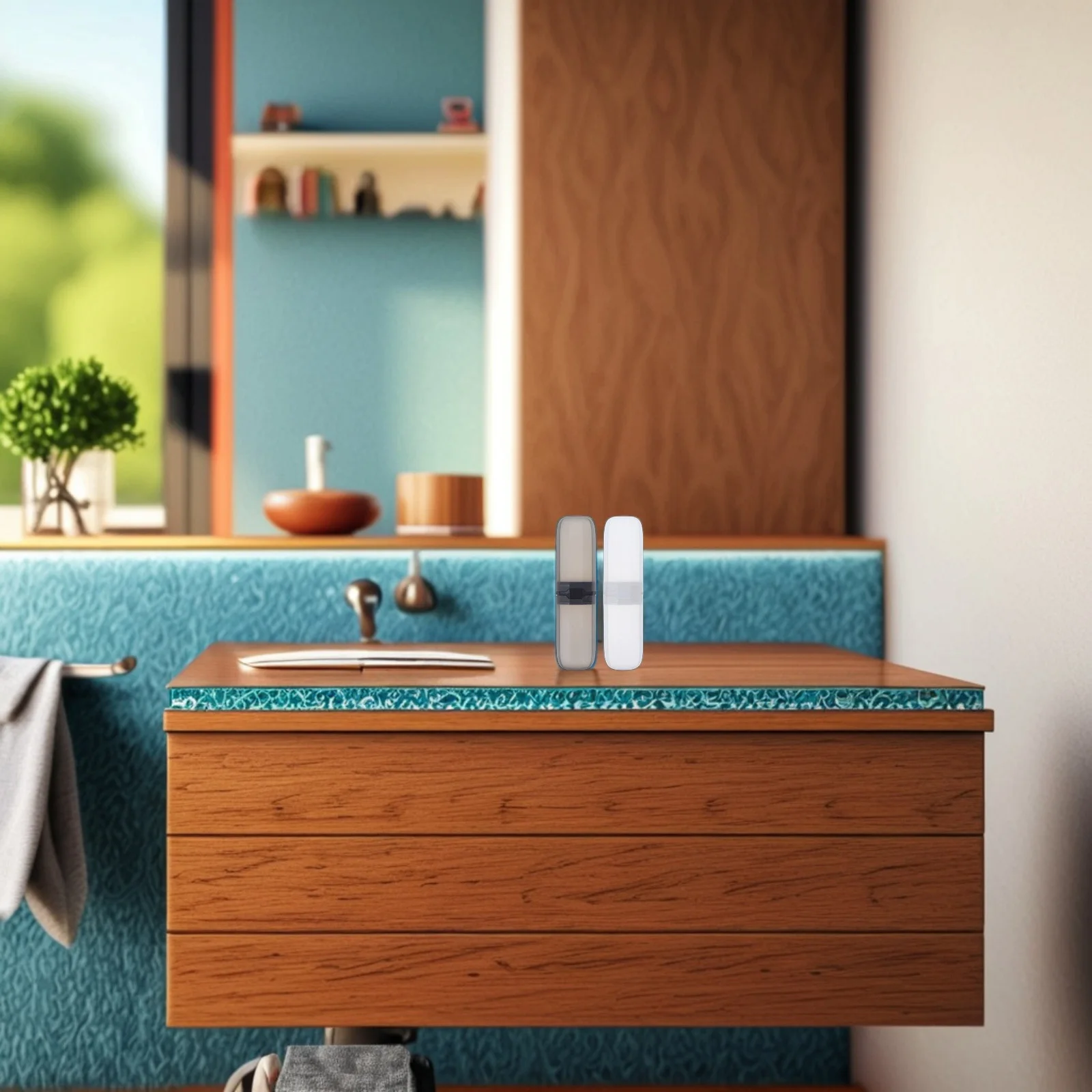 

2pcs Portable Toothbrush Box Compact Travel Holder Sturdy Pp Waterproof Seal For Camping Hiking Bathroom Toothbrush Storage Case