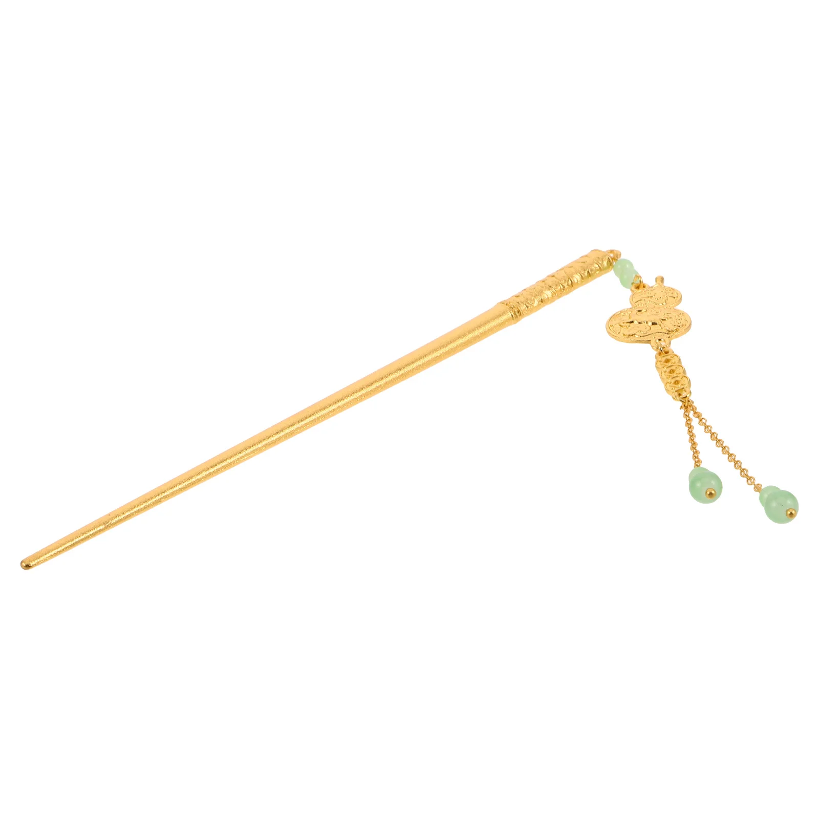 

Retro Chinese Style Hairpin Small Gourd Tassel Vintage Handmade Accessory for Women Elegant Bun Hairstyles Decorative
