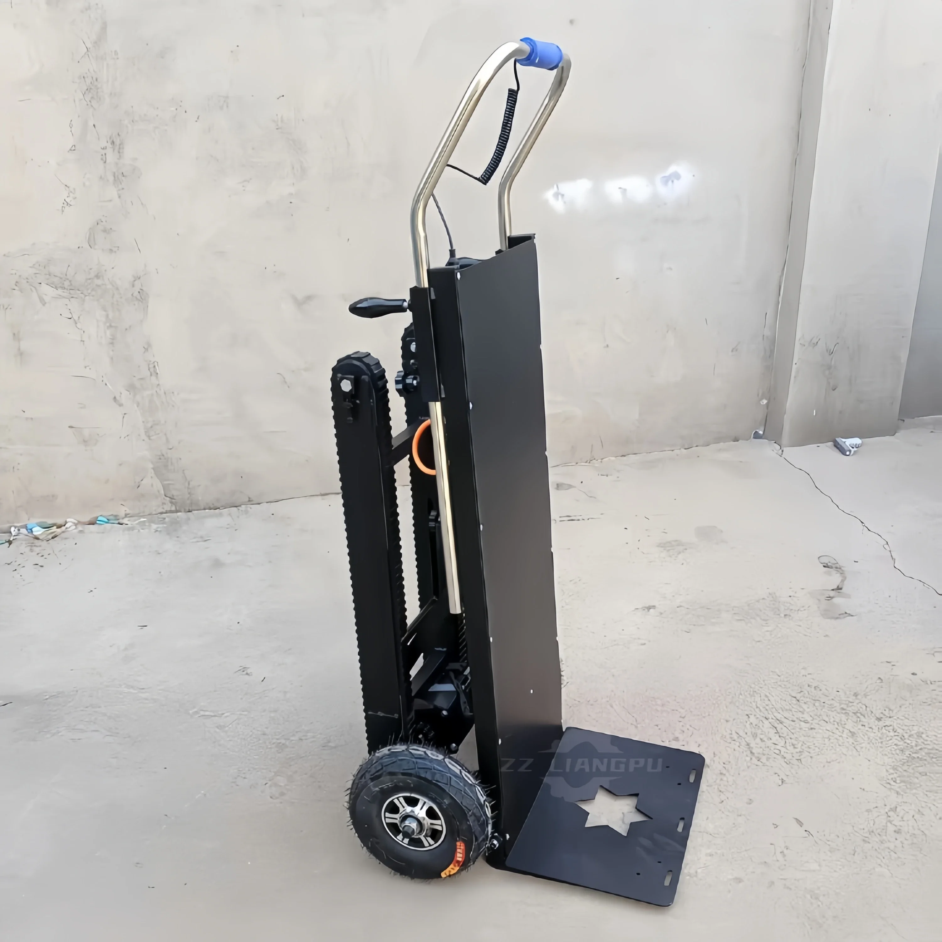 

【Hot】Crawler Type 500kg Electric Step Stair Climber Machine Hand Trolley for Transportation Forklift