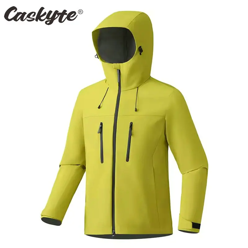 

Новая водонепроницаемая ветровка унисекс CASKYTE для велоспорта — однослойный плащ для пеших прогулок — сертифицированная средней защиты от дождя