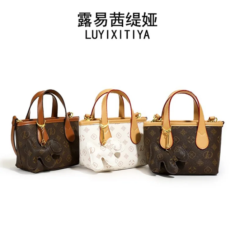 

Классическая элегантная женская кожаная сумка-тоут, дизайнерская сумка через плечо, женская стильная прочная сумка-мессенджер